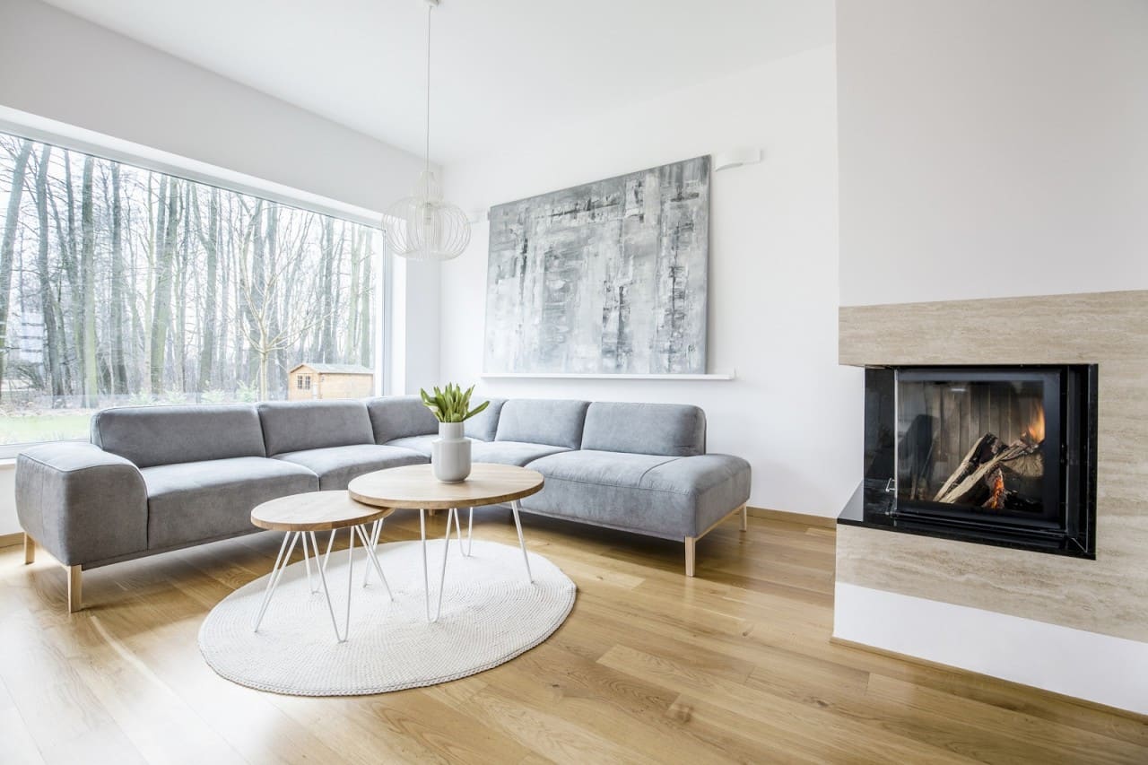 A modern fireplace and that is …….?