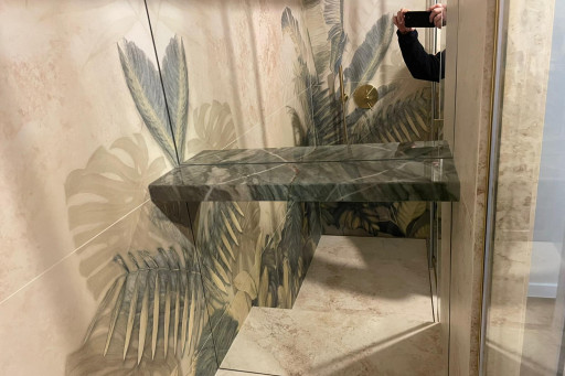 Łazienka z kwarcytu brazylijskiego Amazonia